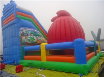  outdoor angry bird inflatable park for kids	
