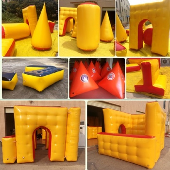  paintball bunker inflatable army green	