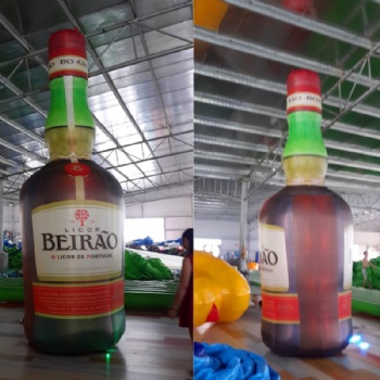 Outside Beer Festival event promotion inflatable bottle