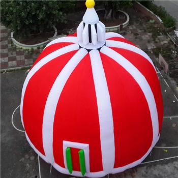 Inflatable mocked up building tent Italy