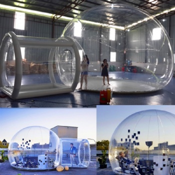 Transparent PVC inflatable camping bubble tent