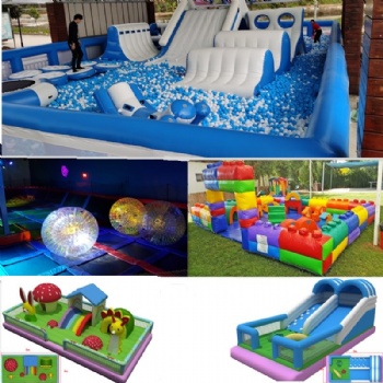 Large Inflatable indoor slide water park for children