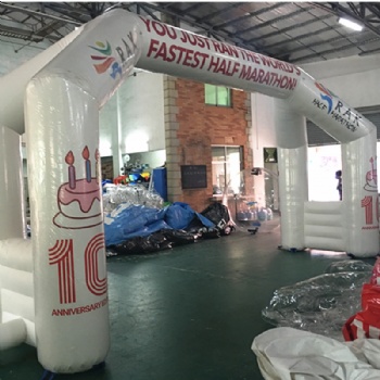 Extra-stable With Sponsor Logo Inflatable Gateway For Marathon