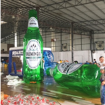  5m Glowing Inflatable beer or drink bottles for promotions	