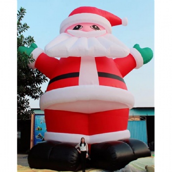  Custom 10m jumbo inflatable Santa Claus for Christmas event promotion	