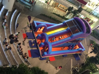  slide inflatable children playground for Singapore	