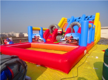  Speed Racing Motorcycle Inflatable playground for sale	
