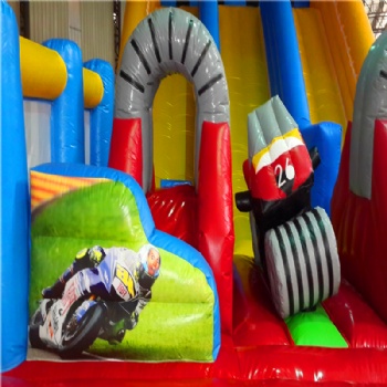  Speed Racing Motorcycle Inflatable playground for sale	