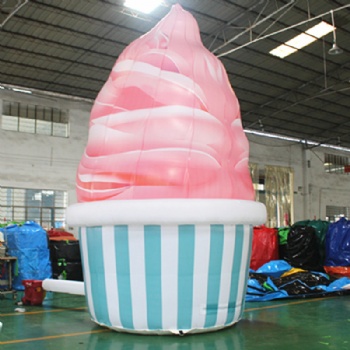  Custom Big icecream,inflatable icecream for promotions	