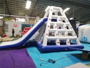  Outdoor fun fitness equipment inflatable floating slide tower for water sport	