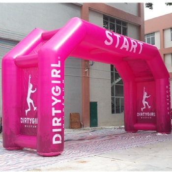 Double-leg sturdy inflatable arches for run race with printed logo