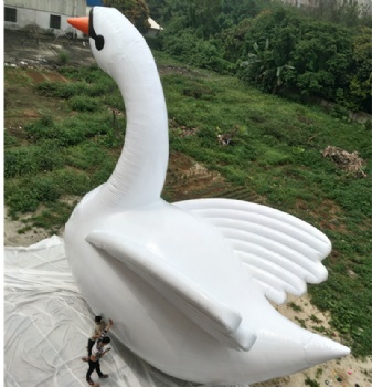  Cute goose animal inflatable swan for resort promotion	